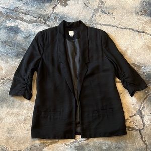Lauren Conrad Black 3/4 Sleeve Blazer